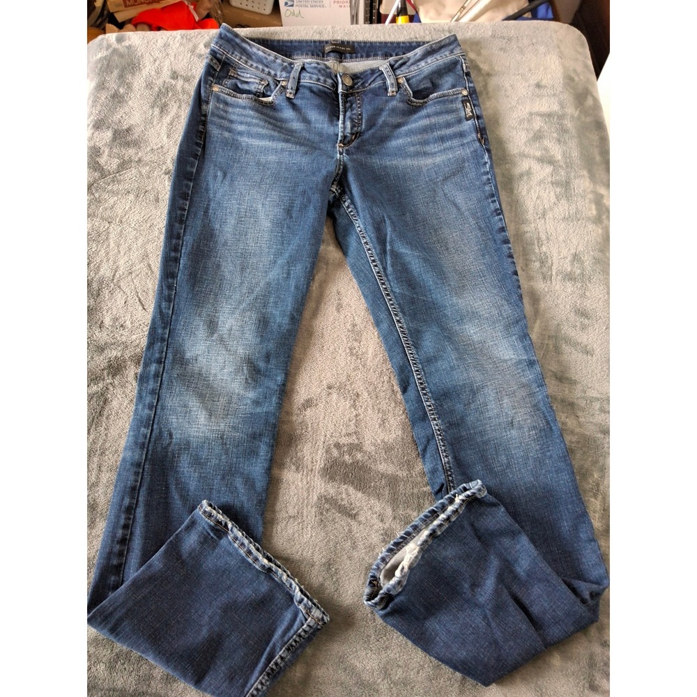 Silver Jeans Co Suki Slim Bootcut‎ Jeans W30 L35 Medium Wash Denim L93616SDK424